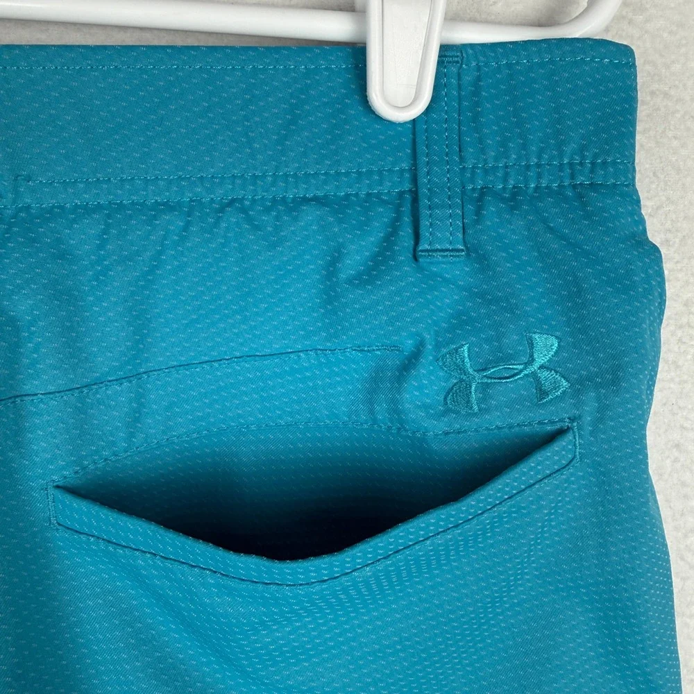 Under Armour Golf Shorts Mens 34 Blue Match Play Stretch Performance 1362498